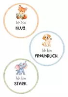 Vorschau - Poster - Classroom-Management: Affirmationskarten (Kl. 1 - 4) - Seite 1