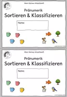 Vorschau - Arbeitsblätter - Pränumerik – Sortieren & Klassifizieren – Miniheft | Vorschule & Klasse 1 - Seite 1