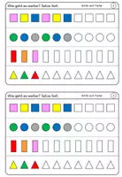Vorschau - Arbeitsblätter - Pränumerik – Reihenfolgen & Muster– Miniheft | Vorschule & Klasse 1 - Seite 3