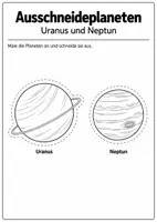 Vorschau - Arbeitsblätter - Planeten zum Ausschneiden, Bemalen und Auflegen - Seite 3