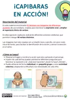 Vista previa - Refuerzo / NEE / Materiales de apoyo - ¡Capibaras en acción! Láminas de acciones - página 1