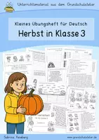 Vorschau - Arbeitsblätter - Herbst in Klasse 3 (Übungsheft, Deutsch) - Deckblatt