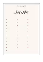 Vorschau - Anderer Materialtyp - Geburtstagskalender verschiedene Layouts - Seite 1