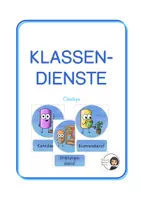 Vorschau - Präsentationen/Tafelbilder - Klassendienste Chalkys - Deckblatt