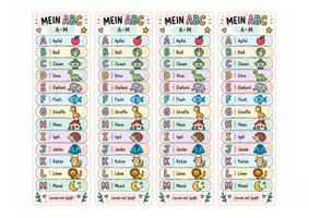 Vorschau - Merkblätter - ABC-Lesezeichen für die Grundschule | Alphabet A-Z - Seite 1