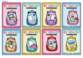 Vorschau - Spiele - Schoolbag Speaking Game | Über 50 Sprechkarten – 3-fach differenziert | Englisch Klasse 5 – 6 - Seite 3