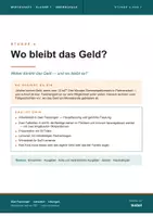 Vorschau - Stundenentwürfe - Einnahmen und Ausgaben – Haushaltsplan mit Fallbeispielen, differenziert - Deckblatt