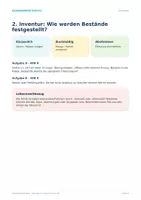 Vorschau - Arbeitsblätter - Inventur, Inventar & Bilanz – Einstieg - Seite 2