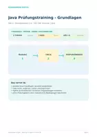 Vorschau - Arbeitsblätter - Java Prüfungstraining – Grundlagen - Deckblatt