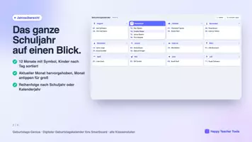 Vorschau - Interaktives Material - Geburtstags-Genius – Digitaler Geburtstagskalender - Seite 2