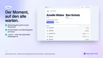 Vorschau - Interaktives Material - Geburtstags-Genius – Digitaler Geburtstagskalender - Seite 1