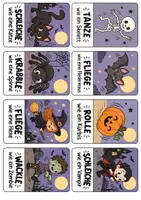 Vorschau - Spiele - Halloween-Bewegungskarten – 20 lustige Bewegungsaufgaben für Kita & Grundschule - Seite 1