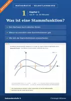 Vorschau - selbst erstellte Cliparts/Grafiken - Stammfunktion nachweisen lernen | Selbstlernkurs mit Lösungen | Sek II - Deckblatt
