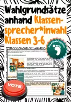 Vorschau - Arbeitsblätter - Faire und unabhängige Wahlen (Klassensprecherwahl) - Wahlgrundsätze - Deckblatt