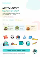 Vorschau - Arbeitsblätter - Mathe-Start 6. Klasse – Stationentraining zur Wiederholung der 5. Klasse - Deckblatt