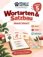 Vorschau - Arbeitsblätter - Wortarten & Satzbau – Nomen & Verben sicher anwenden | Klasse 5 - Deckblatt