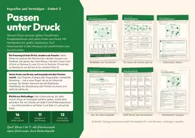 Vorschau - Stundenentwürfe - Passen unter Druck — Passfenster, Anspielstationen und warum Pässe verloren gehen 16 Seiten · Gymnasium, Klasse 7 bis 9 · Sport · Lösungen im Heft - Deckblatt