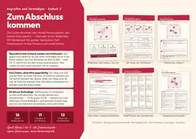 Vorschau - Stundenentwürfe - Zum Abschluss kommen — Überzahl als Zeitfenster und der letzte Pass 16 Seiten · Gymnasium, Klasse 7 bis 9 · Sport · Lösungen im Heft - Deckblatt