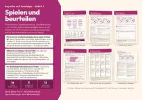 Vorschau - Stundenentwürfe - Spielen und beurteilen — Turnierformen, Spielbeobachtung und faire Bewertung 16 Seiten · Gymnasium, Klasse 7 bis 9 · Sport · Lösungen im Heft - Deckblatt