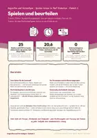 Vorschau - Stundenentwürfe - Spielen und beurteilen — Turnierformen, Spielbeobachtung und faire Bewertung 16 Seiten · Gymnasium, Klasse 7 bis 9 · Sport · Lösungen im Heft - Seite 1