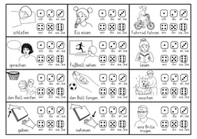 Vorschau - Spiele - Verben mit Vokalwechsel | Konjugationsspiel | DaF DaZ A1/A2 - Seite 3
