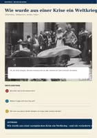 Vorschau - Stationenlernen - Der Erste Weltkrieg im Zeitstrahl | Gallery Walk & Ausschneiden | Geschichte 8/9 - Seite 1