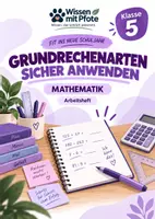 Vorschau - Arbeitsblätter - Grundrechenarten sicher anwenden | Mathe Klasse 5 - Deckblatt