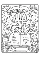 anteprima - Materiale di supporto/inclusione - Copertine per quaderni da colorare - Pagina 2