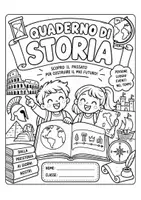 anteprima - Materiale di supporto/inclusione - Copertine per quaderni da colorare - Pagina 3