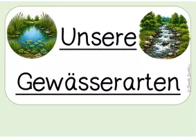 Vorschau - Präsentationen/Tafelbilder - Wissenskartei zu Gewässerarten - Seite 1