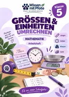 Vorschau - Arbeitsblätter - Größen & Einheiten umrechnen – Länge & Masse | Klasse 5 - Deckblatt