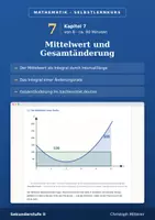 Vorschau - selbst erstellte Cliparts/Grafiken - Mittelwert einer Größe berechnen | Selbstlernkurs mit Lösungen | Sek II - Deckblatt