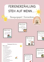 Vorschau - Spiele - Ferienerzählung Sommer Steh auf wenn - Deckblatt