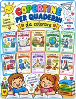anteprima - Materiale di supporto/inclusione - Copertine per quaderni da colorare - Pagina di copertina