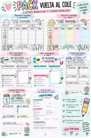 Vista previa - Hojas de trabajo - PACK VUELTA AL COLE: ficha cápsula del tiempo, horario,.. - Portada