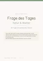 Vorschau - Spiele - Frage des Tages - 65 Fragen rund um Natur und Wetter - 1 bis 4 Klasse - Seite 1