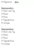 Vorschau - Poster - Tagestransparenz / Stundenplan XL - 2 Varianten, viele Fächer, GS, SEK - Seite 3