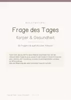 Vorschau - Spiele - Frage des Tages - 55 Fragen zu Körper und Gesundheit - 1. - 4. Klasse - Seite 1