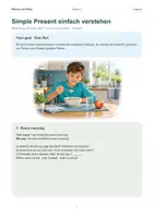 Vorschau - Arbeitsblätter - Simple Present – einfach verstehen und sicher anwenden | Englisch Klasse 5 - Seite 1