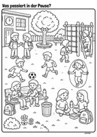 Vorschau - Arbeitsblätter - Ruhige Schule Ausmalbilder - Seite 3