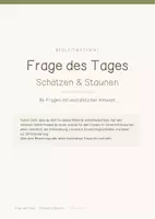 Vorschau - Spiele - Frage des Tages - 84 Fragen rund um das Thema Schätzen und Staunen - 1. - 4. Klasse - Seite 1