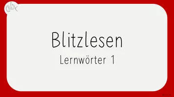 Vorschau - Präsentationen/Tafelbilder - Blitzlesen Lernwörter zum Lehrwerk Tinto - Seite 1