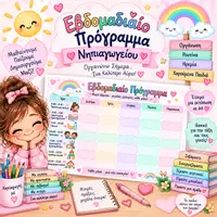 Προεπισκόπηση - Πλάνο μαθήματος / Υλικό για τον εκπαιδευτικό - Εβδομαδιαίο Πρόγραμμα Νηπιαγωγείου - Εξώφυλλο