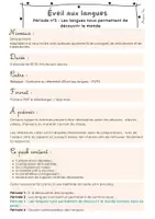 Aperçu - Préparation de séance / Séance complète - Éveil aux langues – Période 3 – 2e primaire - Page 1