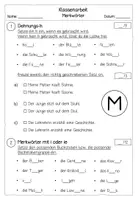 Vorschau - Arbeitsblätter - Merkwörter – Test & Klassenarbeit Deutsch | Rechtschreibung Klasse 3 & 4 | FRESCH - Seite 2