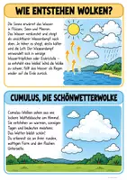Vorschau - Arbeitsblätter - Wolkenarten kennenlernen 🌦️☁️ Arbeitsblätter zu Cumulus, Stratus etc. - Seite 3