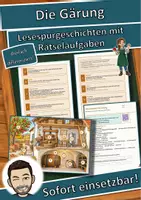 Vorschau - Arbeitsblätter - Die Gärung – Lesespurgeschichte mit Rätselaufgaben (Klasse 8) - Deckblatt