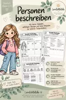 Vorschau - Unterrichtsreihen - Mega Bundle Personenbeschreibung Klasse 3 und 4 - Deckblatt