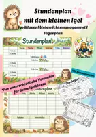 Vorschau - Anderer Materialtyp - Stundenplan mit dem kleinen Igel I Igelklasse I Grundschule I Tagesplan - Deckblatt