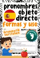 Vorschau - Arbeitsblätter - 🎉 Los pronombres de objeto directo – Gramática para una fiesta (Spanisch, 1./2. Lernjahr) - Deckblatt